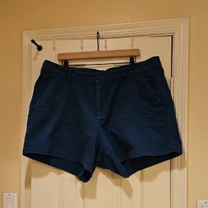 Lane Bryant Blue Shorts Tailored Structured Design